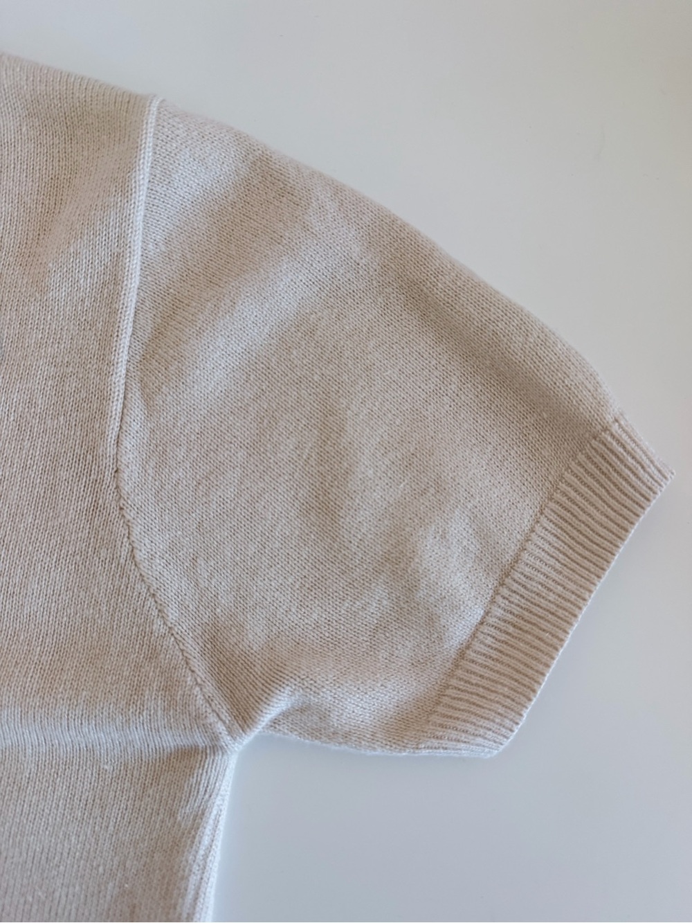 J.Crew Linen Blend Sweater Polo | Oatmeal Beige | XXS - Picture 5 of 9
